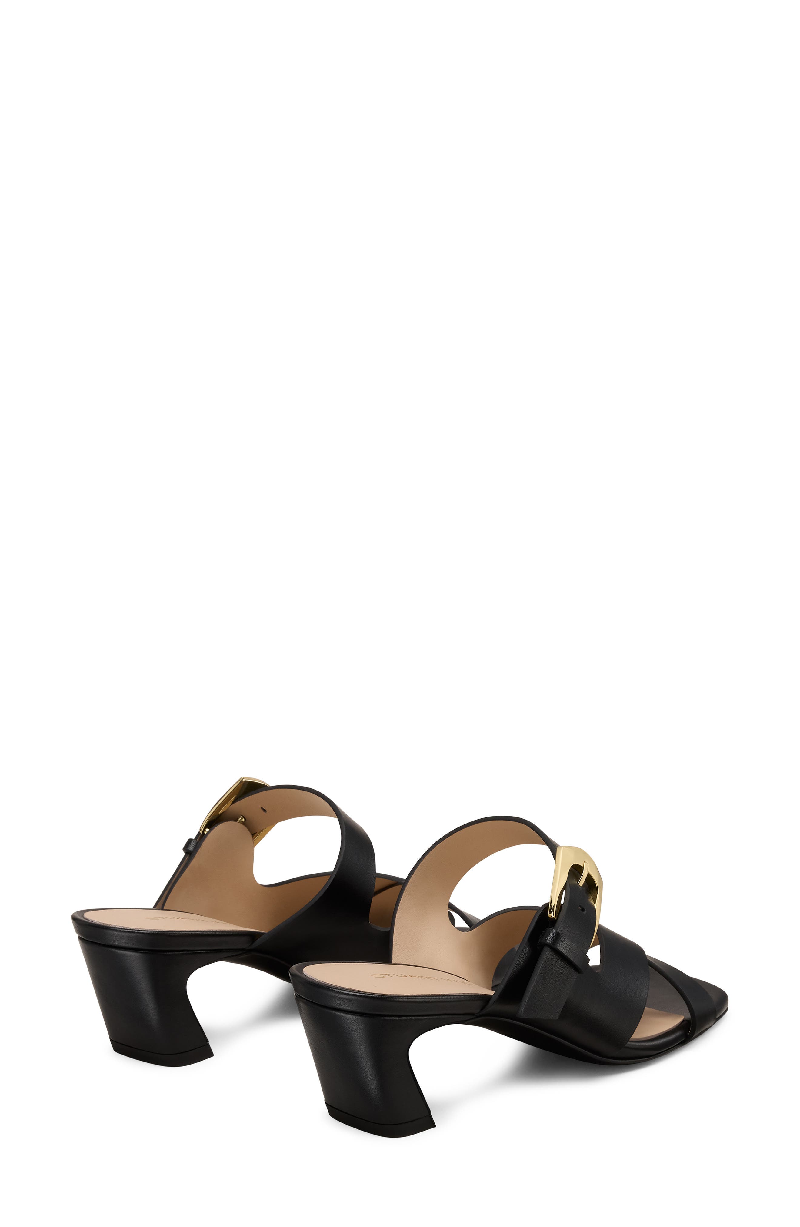 Stuart Weitzman Sai Slide 50, Alternate, color, Black