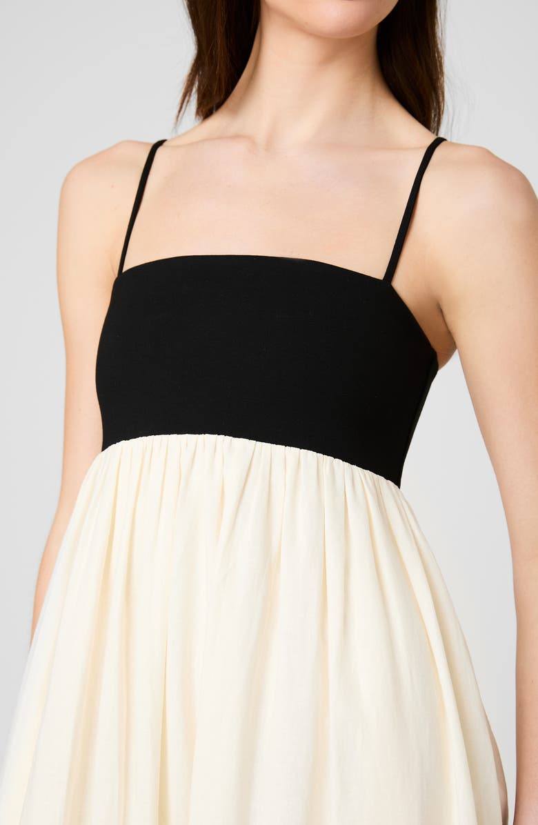 French Connection Phoebe Mixed Media Maxi Dress, Alternate, color, 