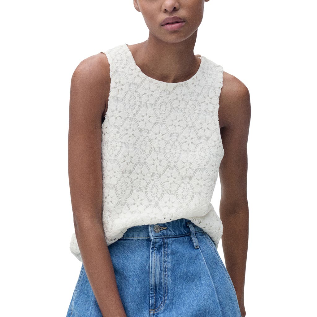 Mango Goose Openwork Sweater Tank