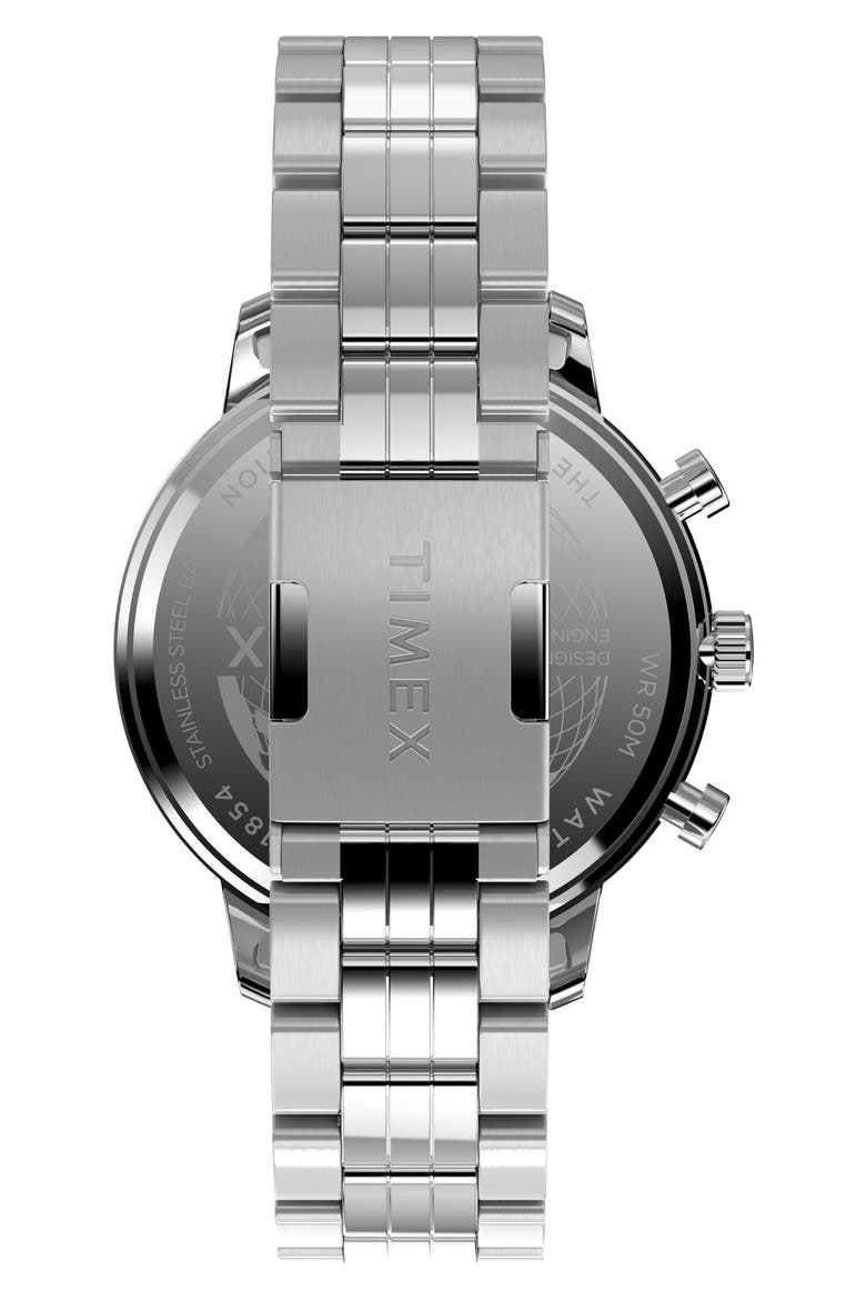 Chicago Chronograph Bracelet Watch, 45mm, Alternate, color, STAINLESS STEEL