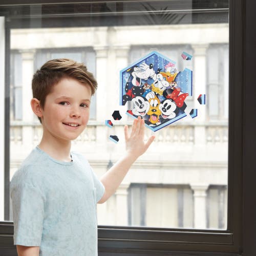 Disney Window Art Mosaic Mickey & Friends 66 Pieces, Puzzle Window Clings In Multi