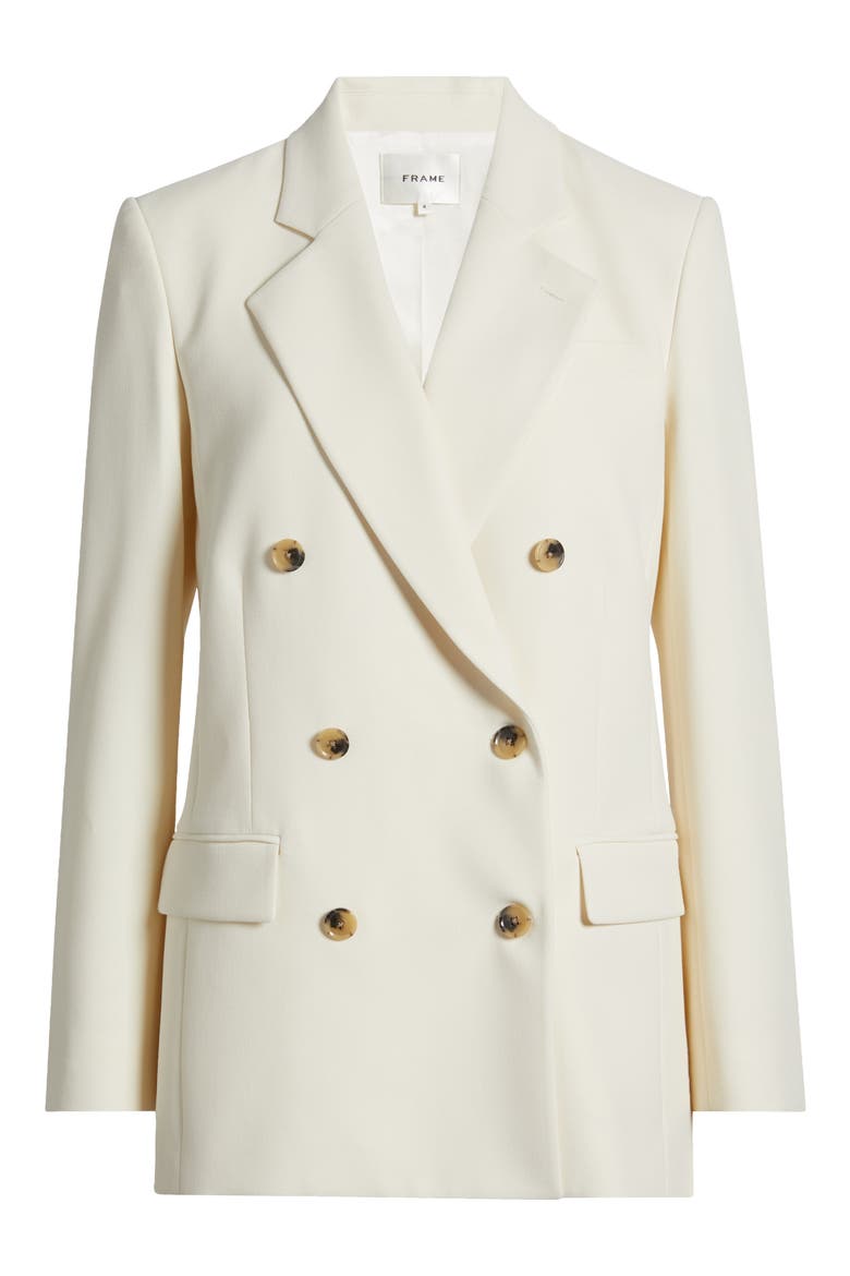 The Relaxed Everyday Double Breasted Blazer, Alternate, color, ECRU