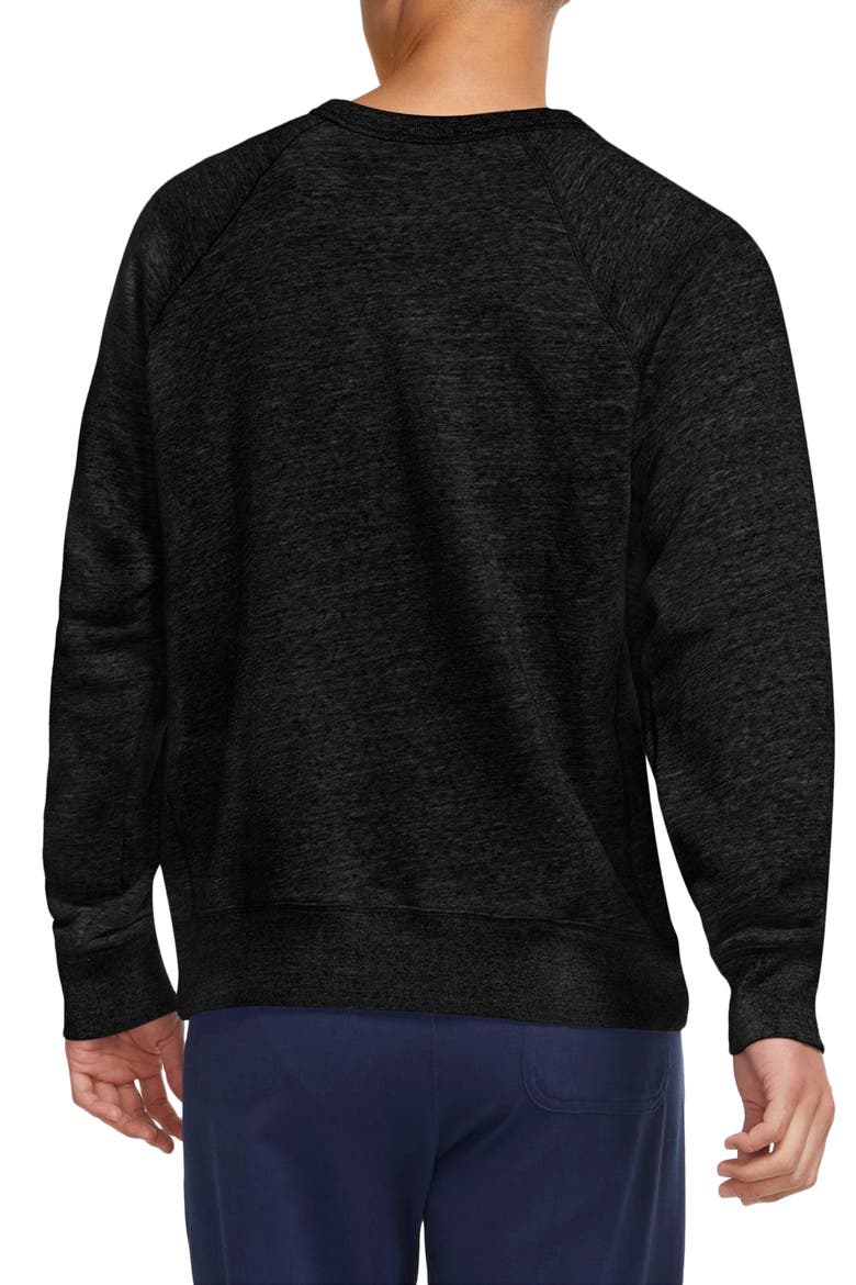 Heritage Crewneck Sweatshirt, Alternate, color, BLACK/ HEATHER