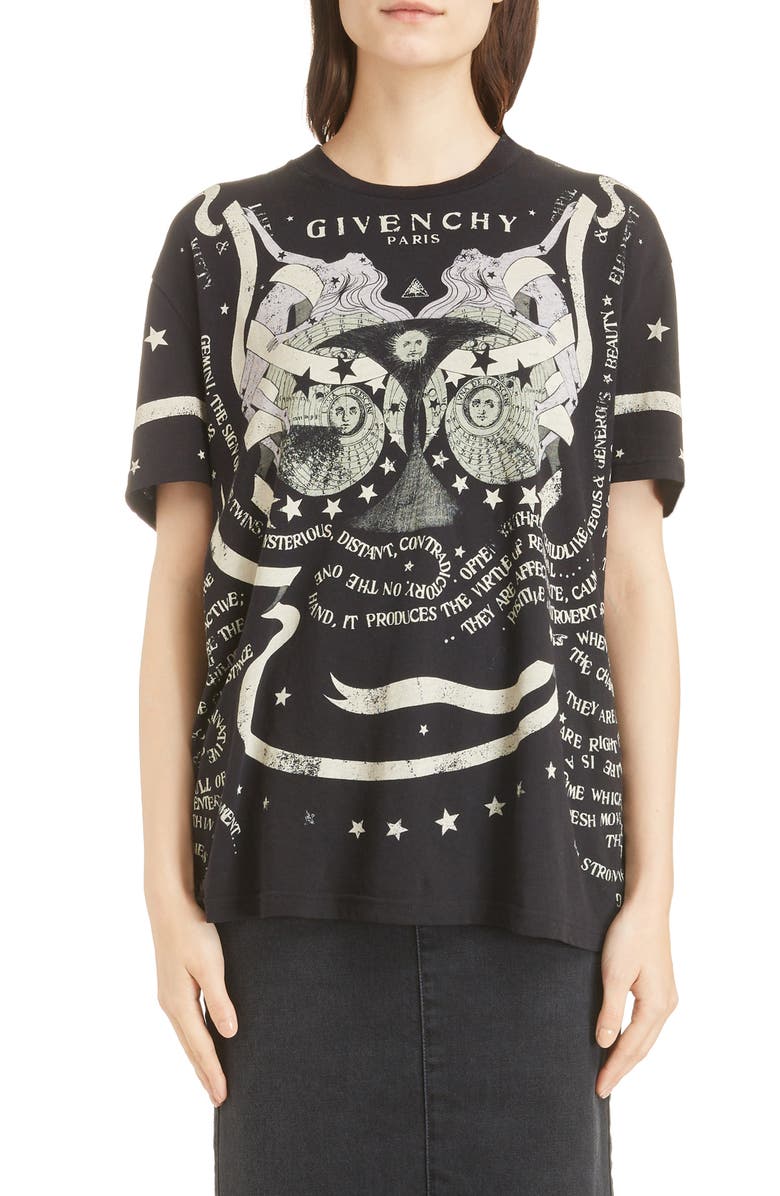 Givenchy Gemini Graphic Tee, Main, color,
