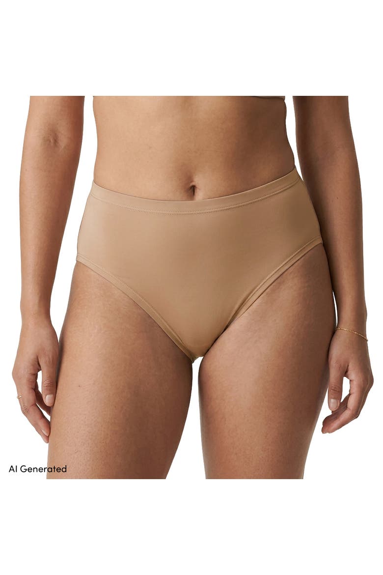 Bikini True Solutions Light Weight Microfiber Basics 3 Pack Panties, Alternate, color, Clay/Navy/Blk