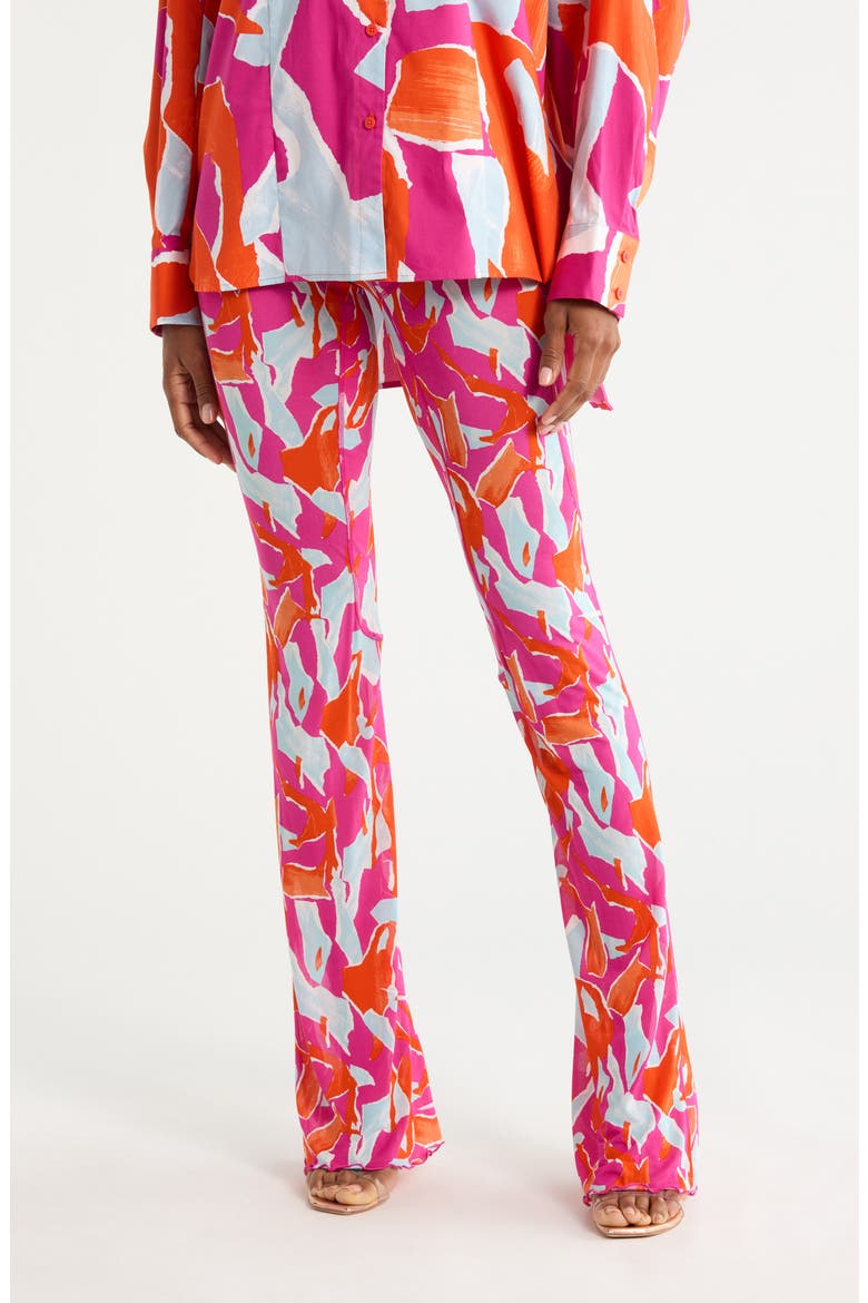 Kaelin Print Pants, Main, color, ISLAND CAMO SMALL PINK
