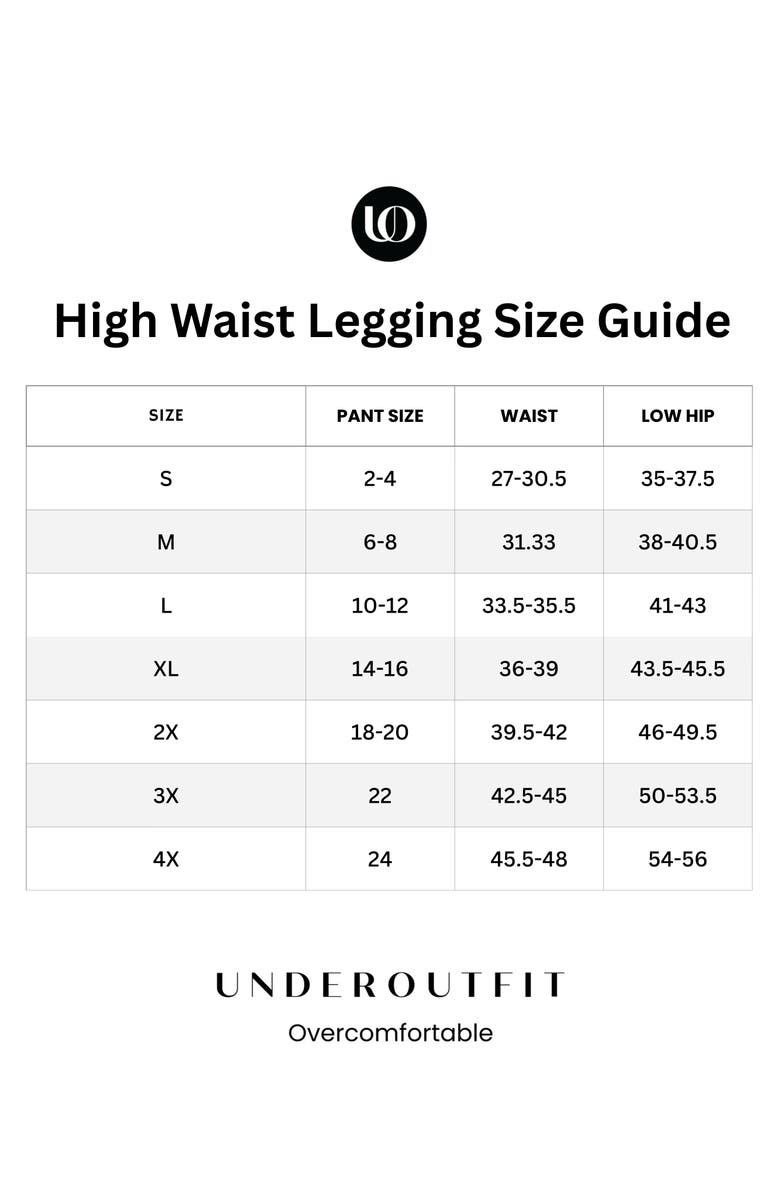 Underoutfit High Waist Legging, Alternate, color, Black