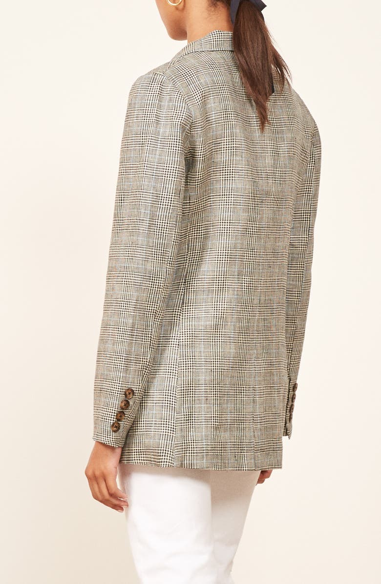 Reformation Valero Oversize Linen Blazer, Alternate, color, 