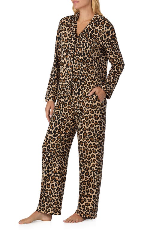 Kate Spade New York Print Pajamas In Brown