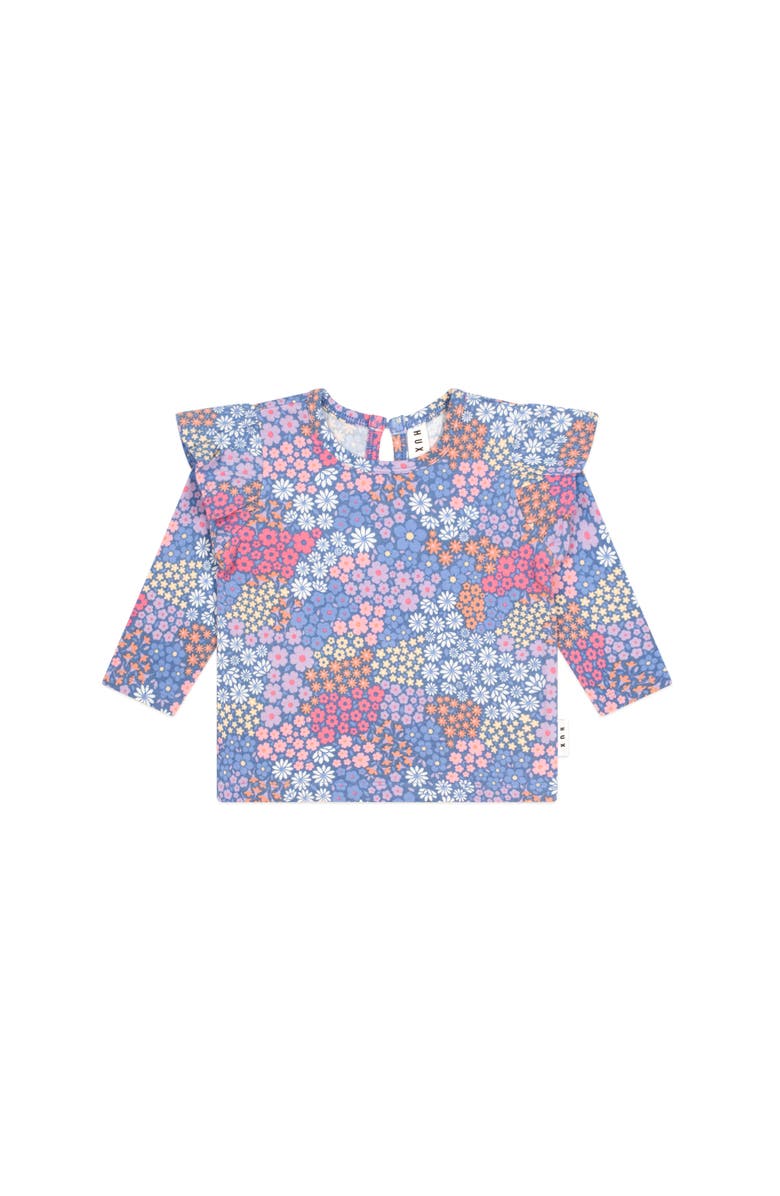 Huxbaby Floral Bloom Frill Top, Main, color, Multi