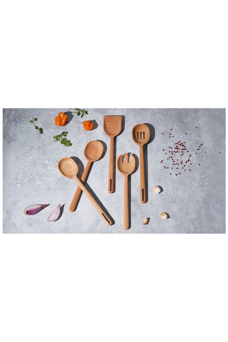 Signature Beech Wood Serving Fork, Alternate, color, WOOD
