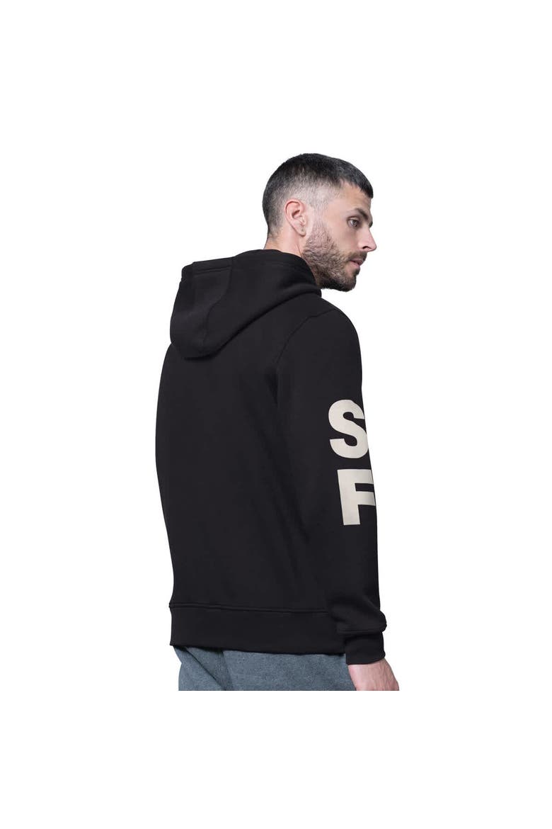 Men's Starter Black San Francisco 49ers Handoff Fleece Hoodie Sweatshirt, Alternate, color, Black