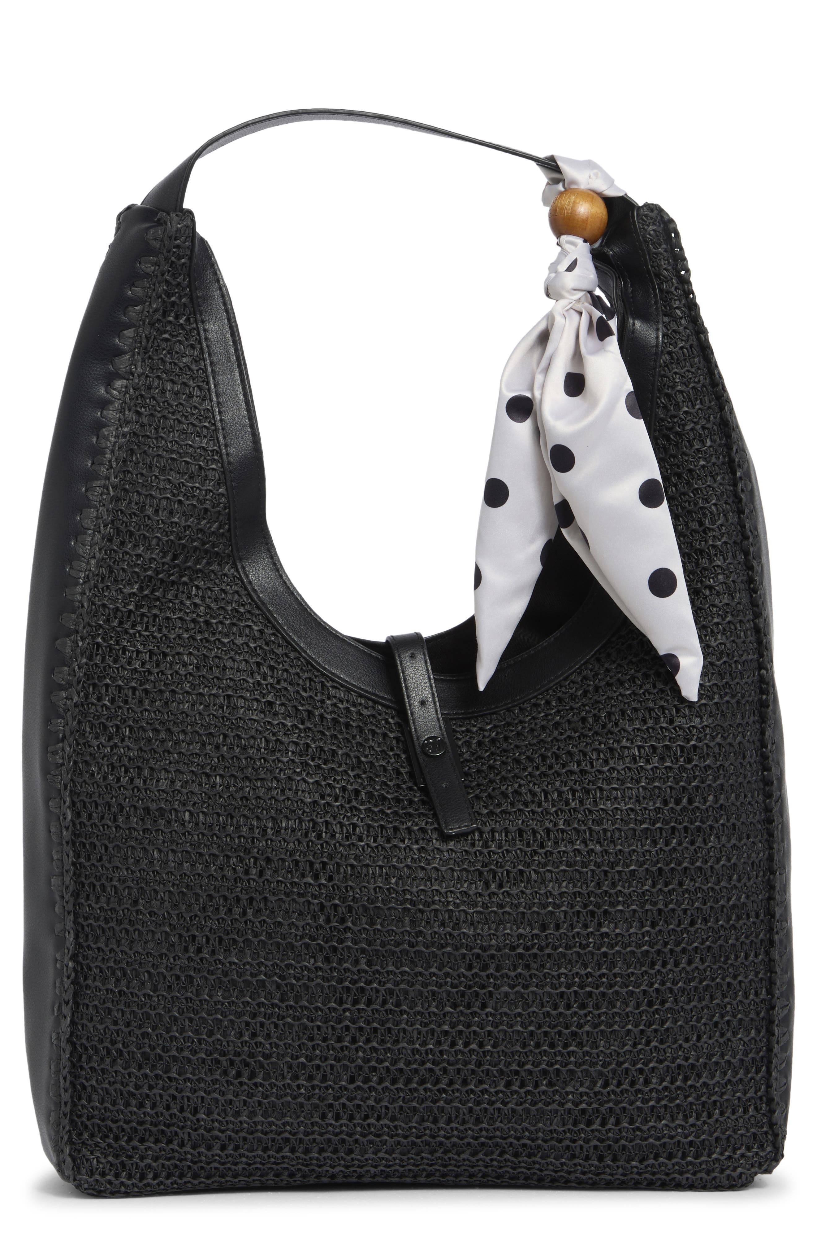 Steve Madden Bfreya Hobo Bag, Main, color, Black/ Black