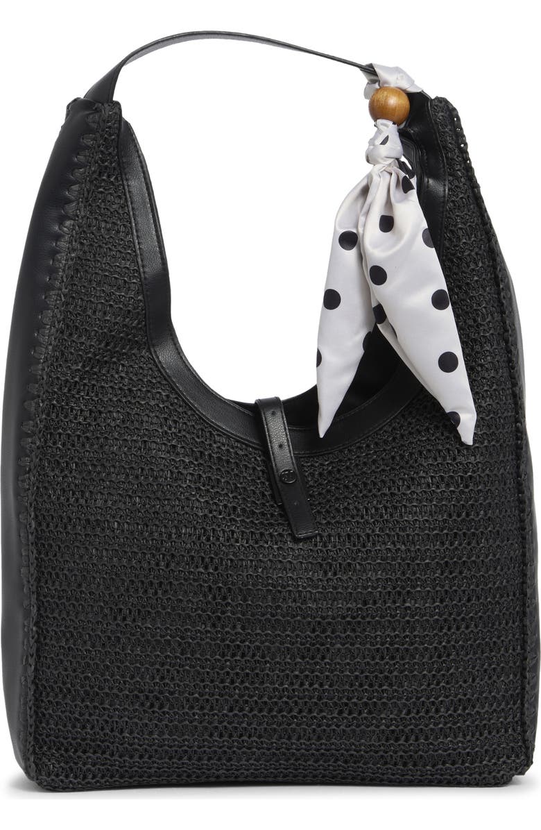 Steve Madden Bfreya Hobo Bag, Main, color, Black/ Black