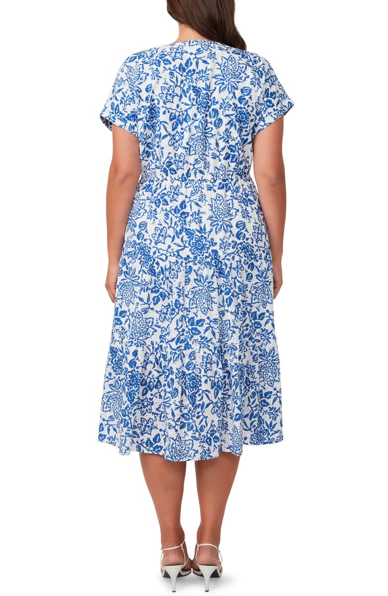 Estelle Cote Dazur Embroidered Midi Dress, Alternate, color,