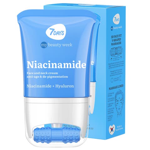 Face Moisturizer with Niacinamide for Brightening & Smoothing with 3D Massage Applicator