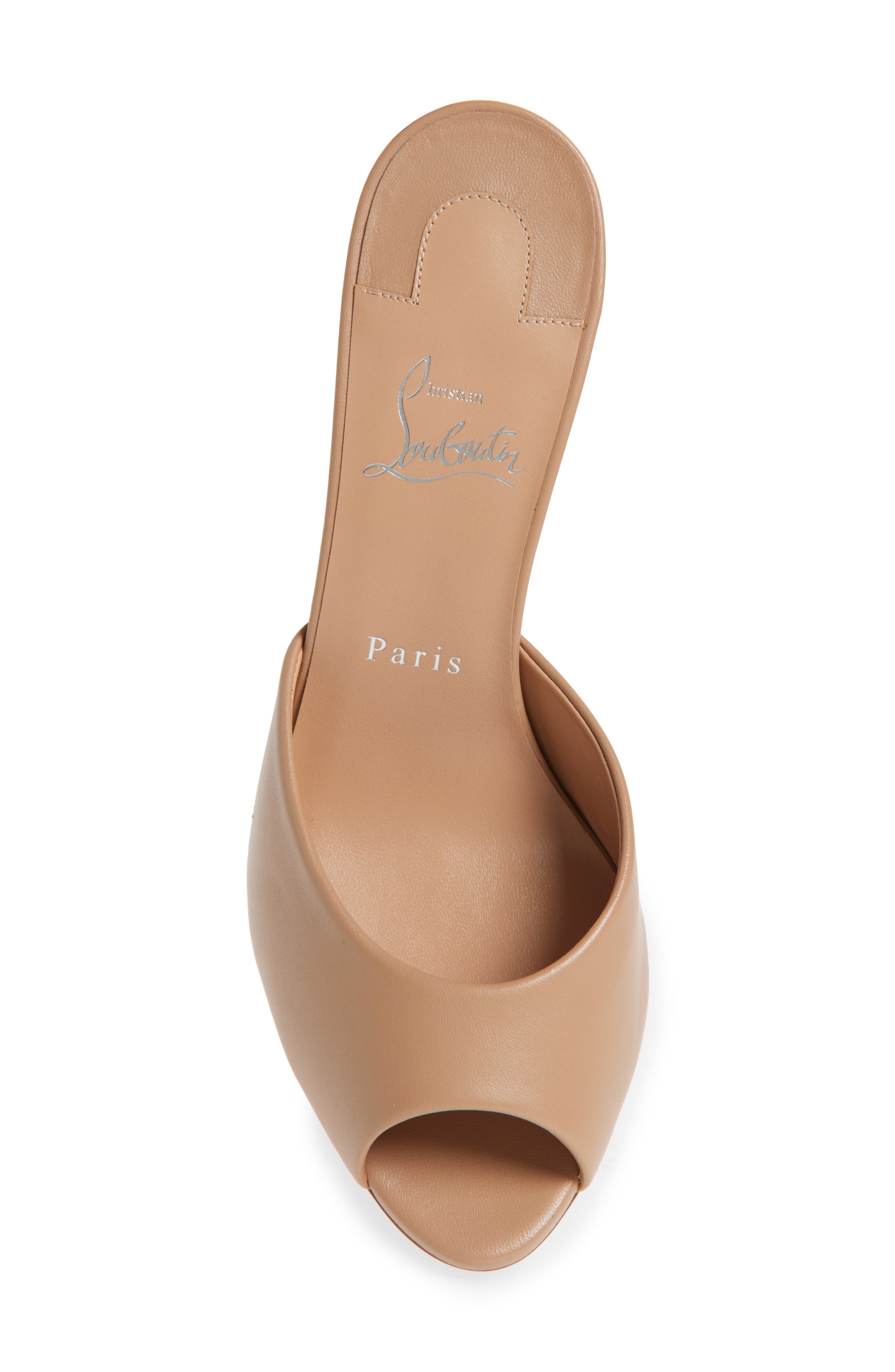 Me Dolly Peep Toe Slide Sandal, Alternate, color, BLUSH/ BLUSH
