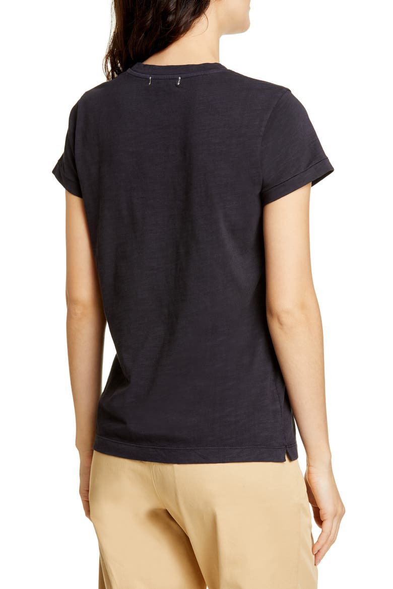 Slub Pocket Tee, Alternate, color, BLACK