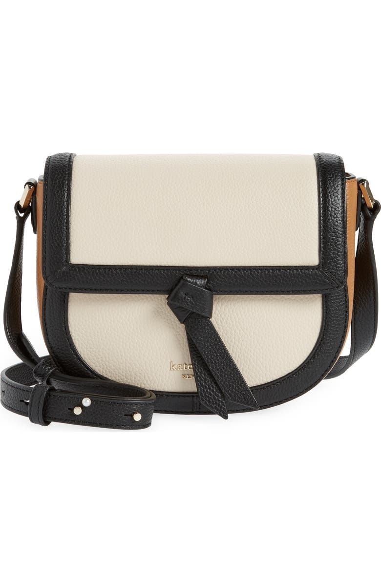 Kate Spade New York knott colorblock pebbled leather crossbody bag, Main, color,