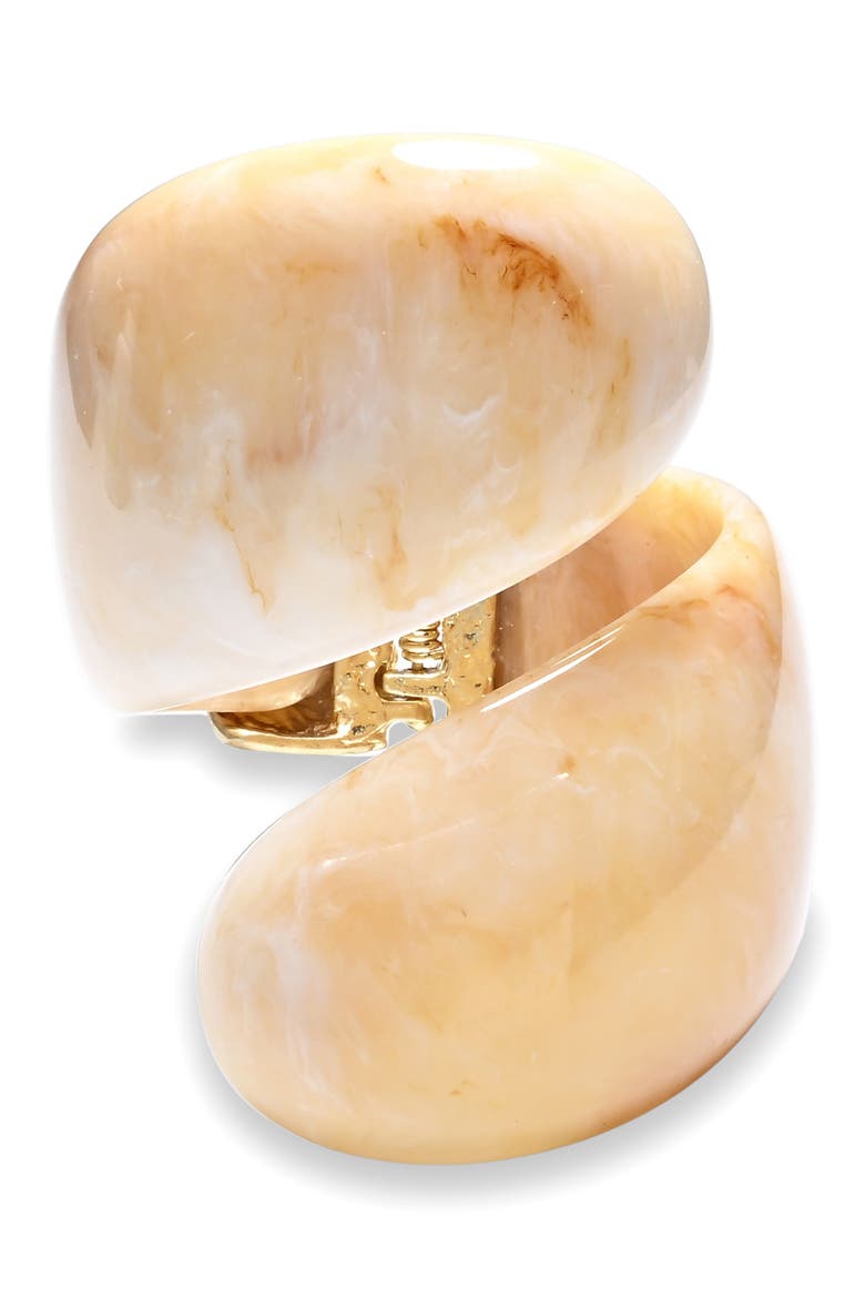 Amelia Hinge Bracelet, Main, color, CREAM