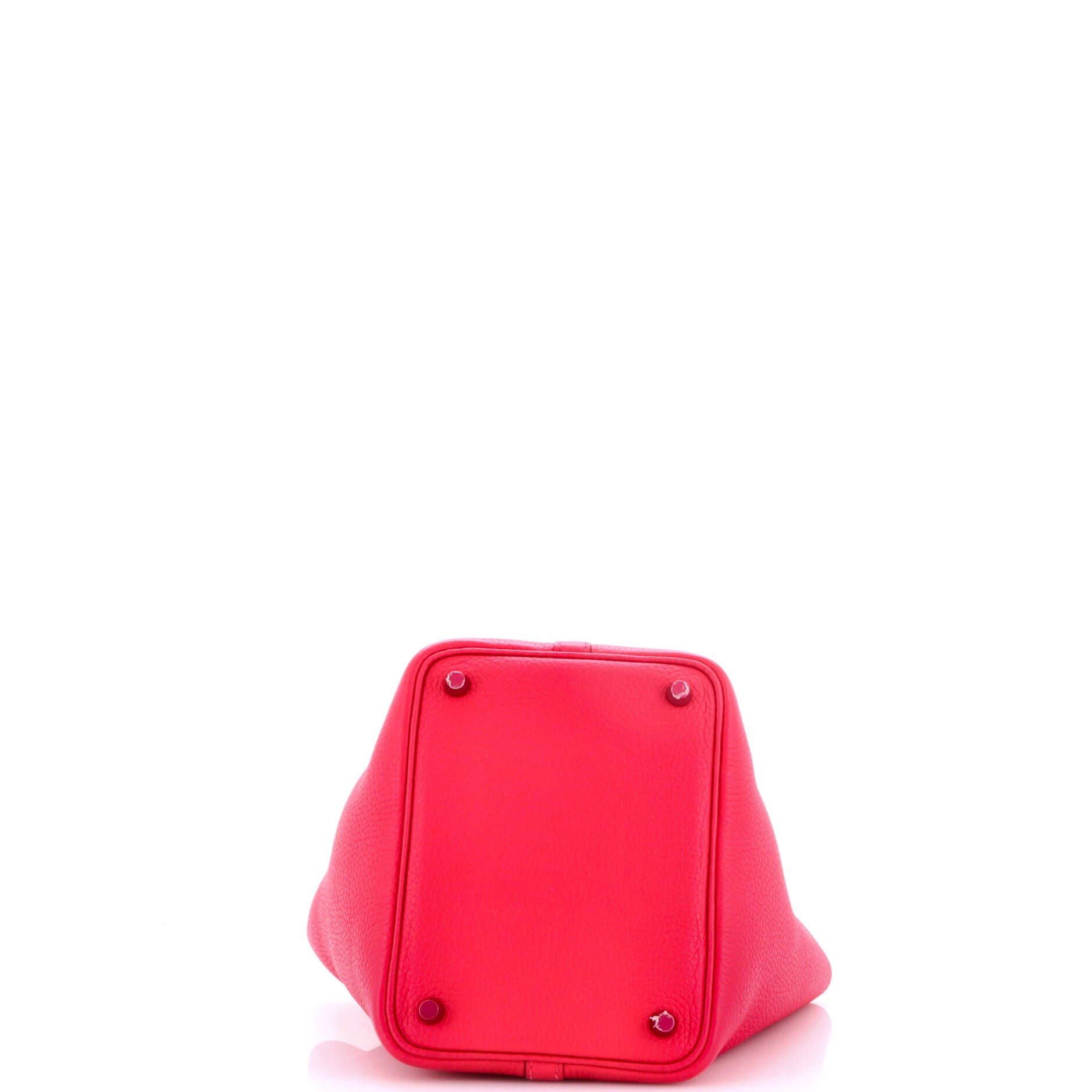 Pre-Owned Hermes Monochrome Picotin Lock Bag Clemence PM, Alternate, color, Rose Mexico