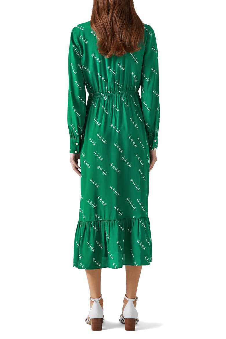 Bridget Long Sleeve Dress, Alternate, color, MUL-GREEN/CREAM