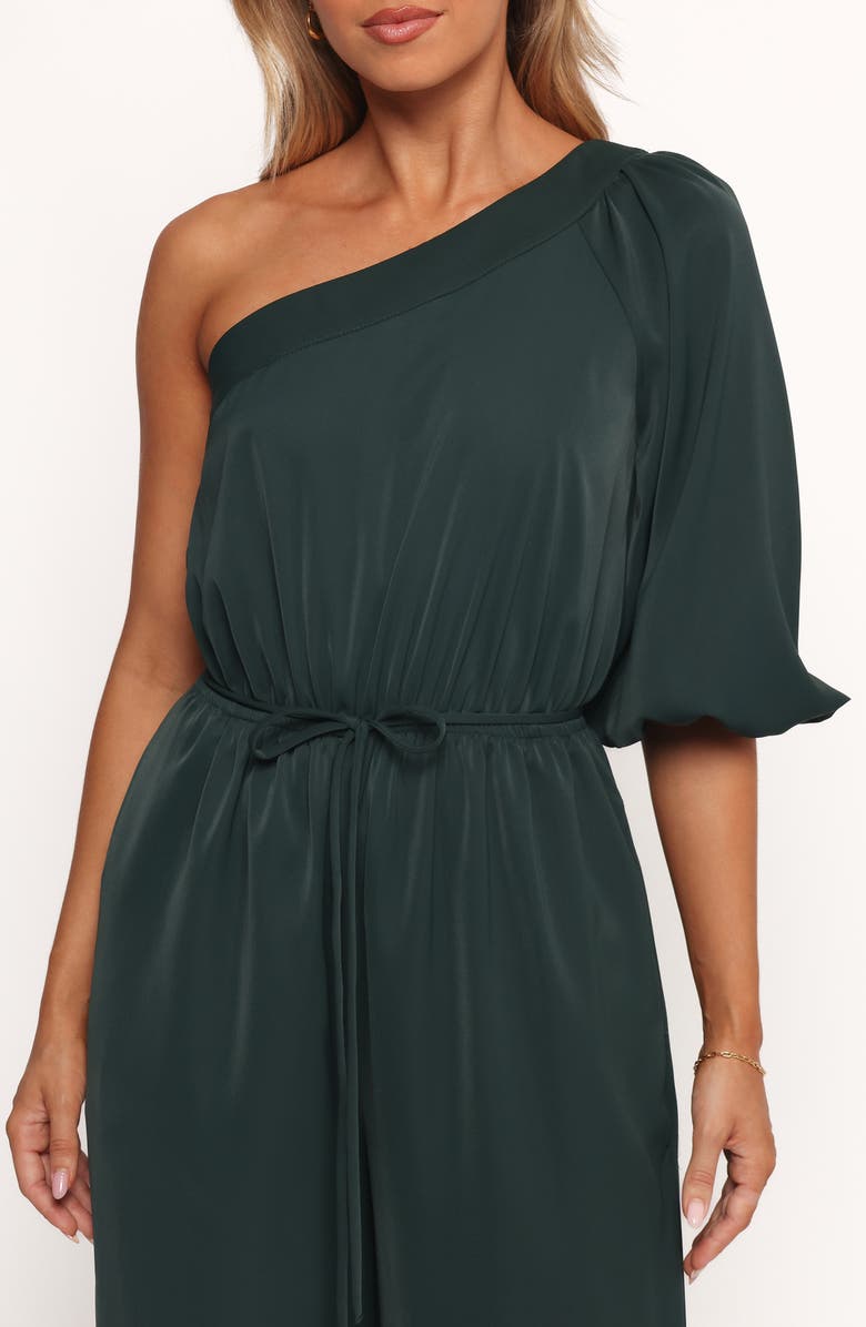 Petal & Pup Hedda Asymmetric Jumpsuit, Alternate, color, Emerald