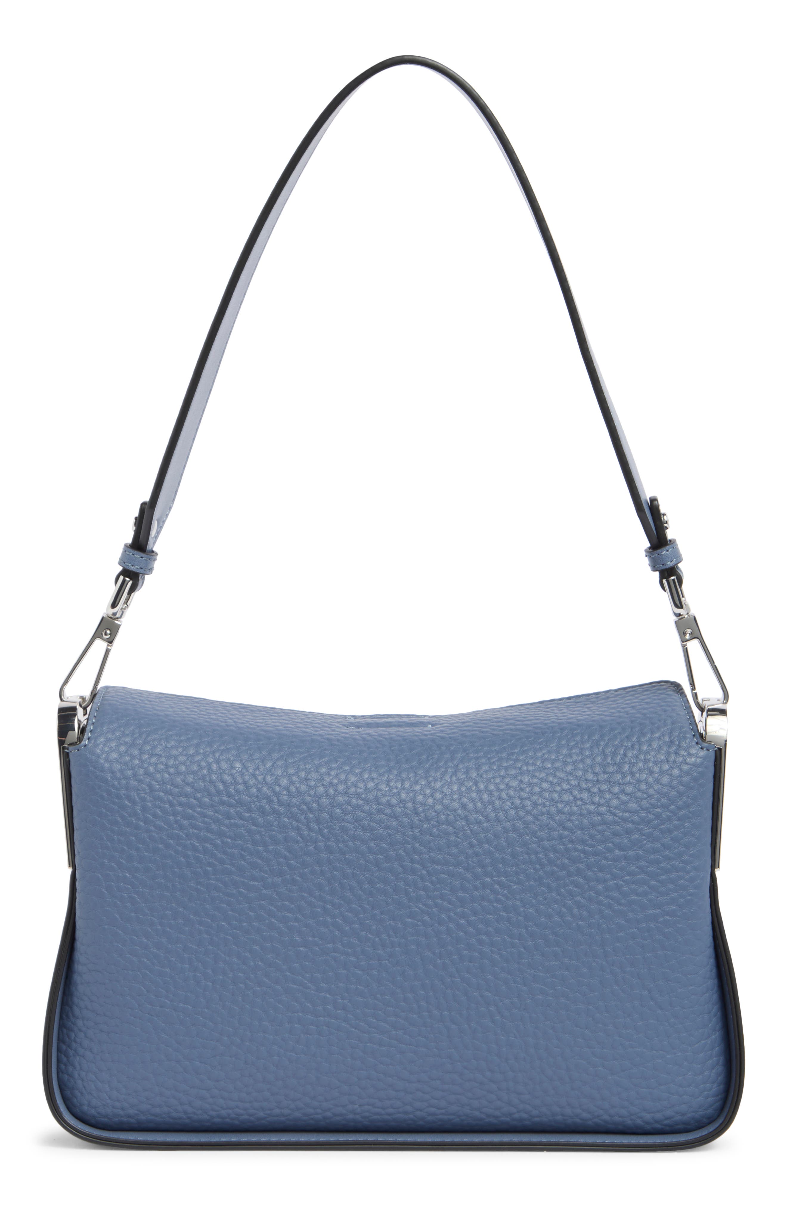 SMALL CALVIN KLEIN LIGHT GRAY GENUINE LEATHER SHOULDER BAG BACKPACK HANDBAG TOTE Calvin Klein Bags for Women Clothing main image 2
