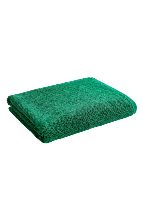 Christy Brixton Textured Popcorn Weave Bath Sheets In Emerald