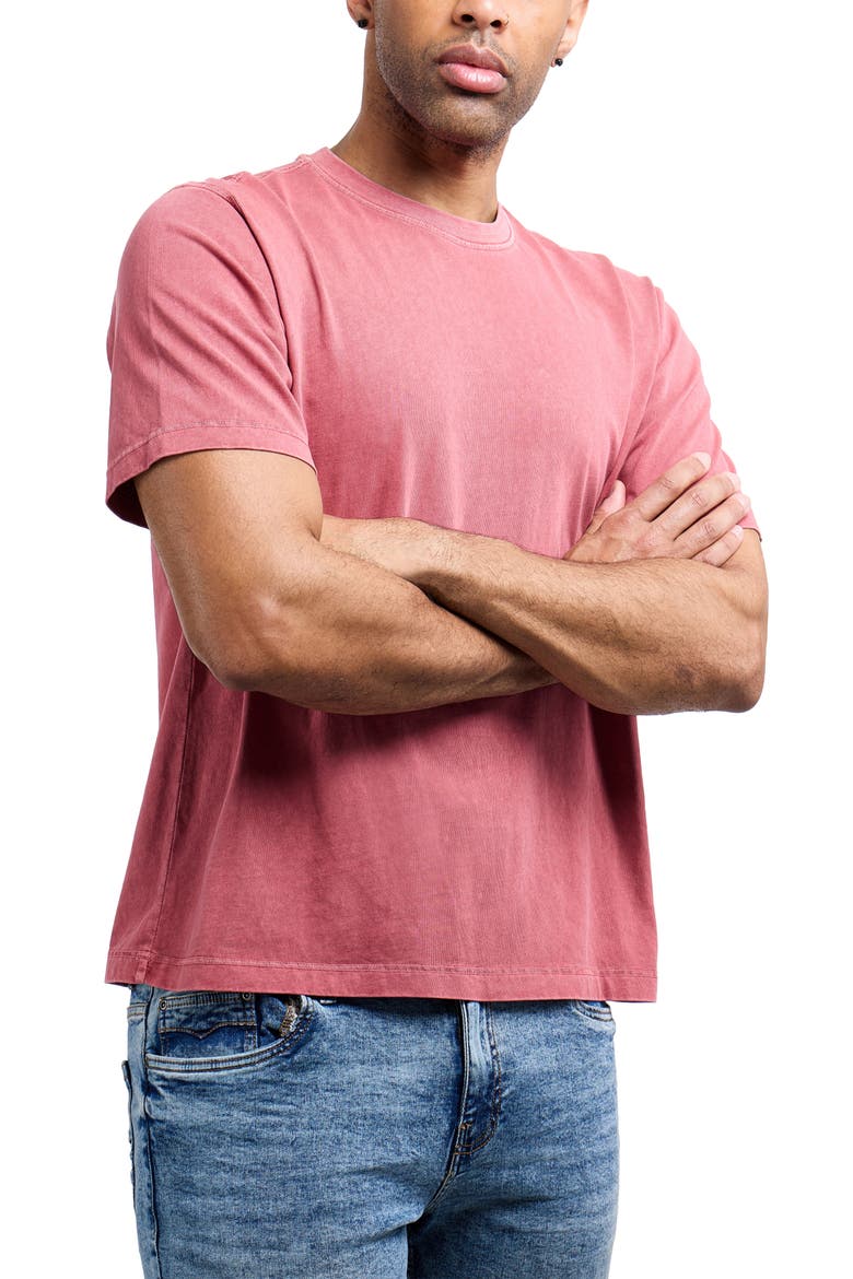 Boxy Pigment Dyed T-Shirt, Alternate, color, DUSTY ROSE