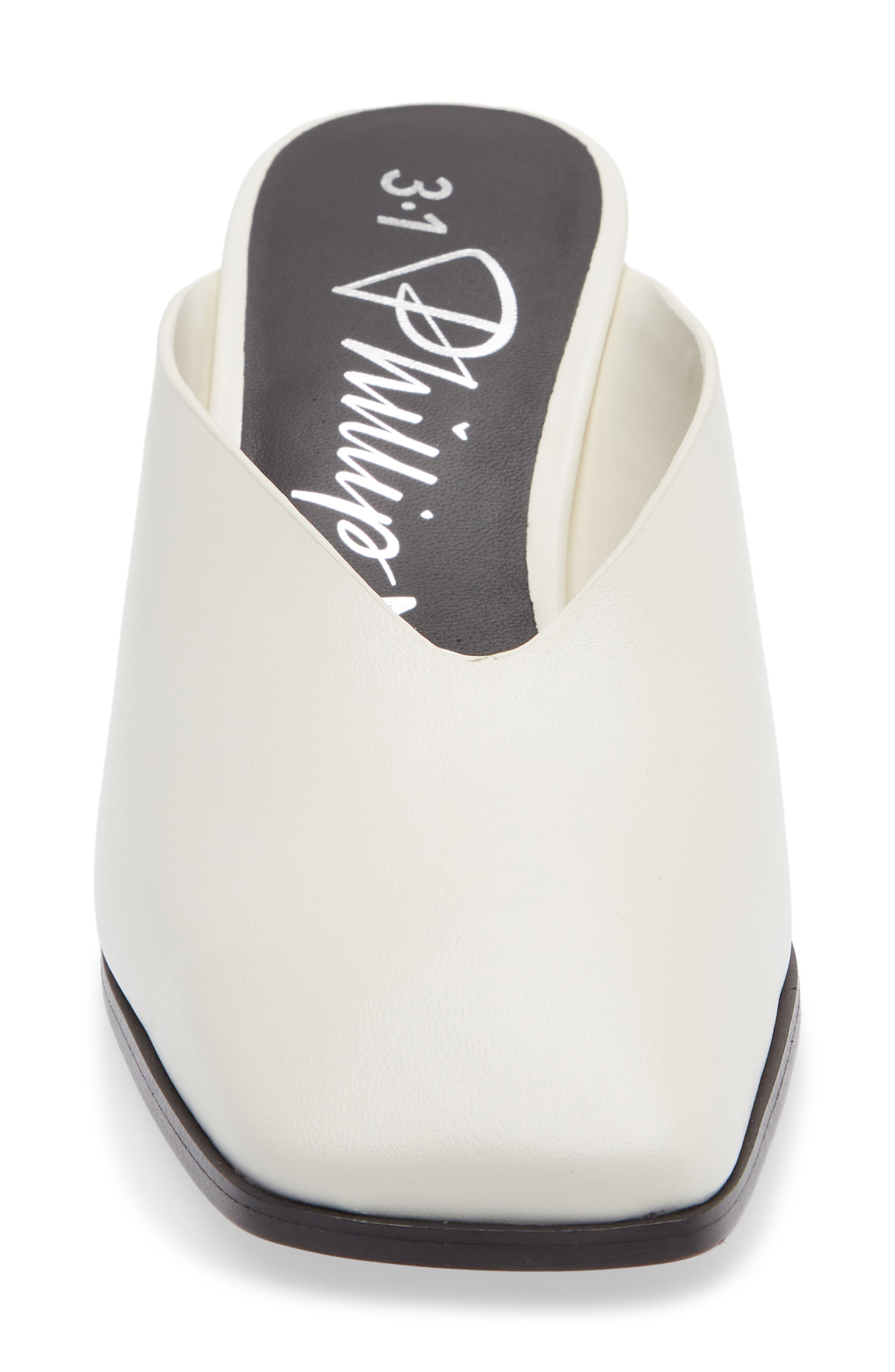 Teardrop Mule, Alternate, color, ANT. WHITE