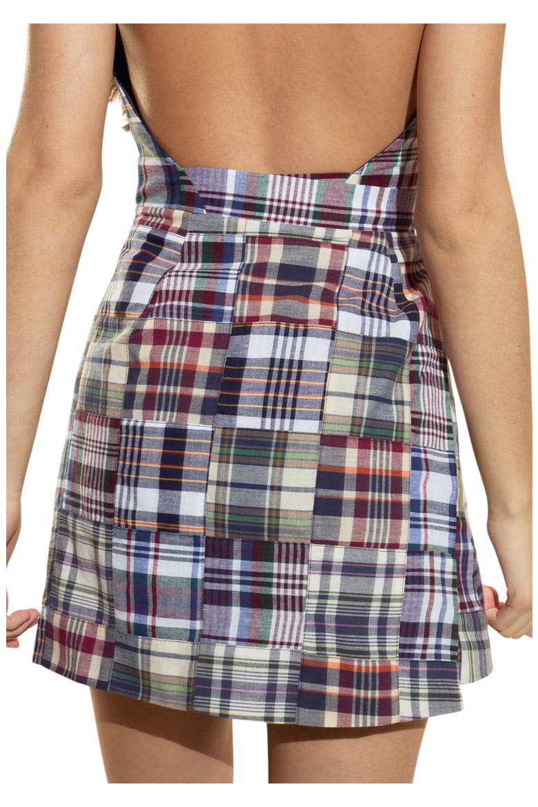 marisol madras mini halter dress My Beachy Side Marisa Sleeveless Square-Neck Mini Dress