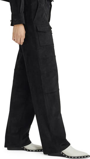 Nora Faux Suede Cargo Pants