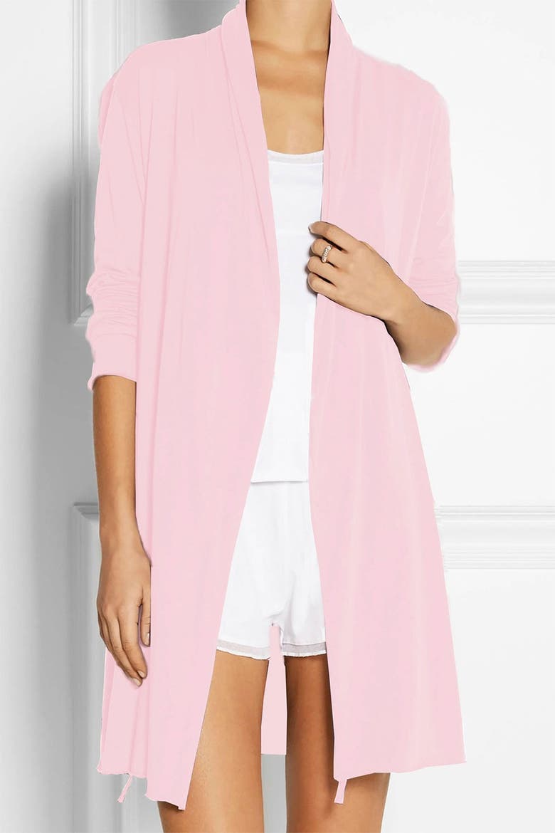 Cooling Jersey Robe, Main, color, PINK