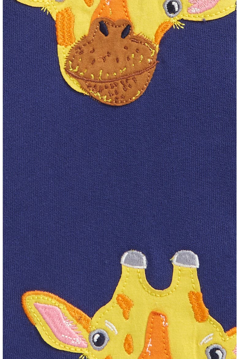 Kids' Giraffe Appliqué Zip-Up Hoodie, Alternate, color, STARBOARD BLUE GIRAFFES