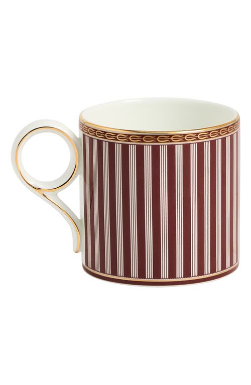 Wedgwood Red Splendor 22k Gold Accent Bone China Mug In Multi