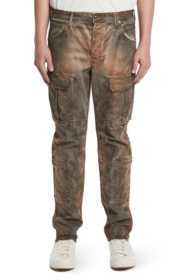 Tapered Stretch Twill Cargo Pants, Main, color, WALLACE