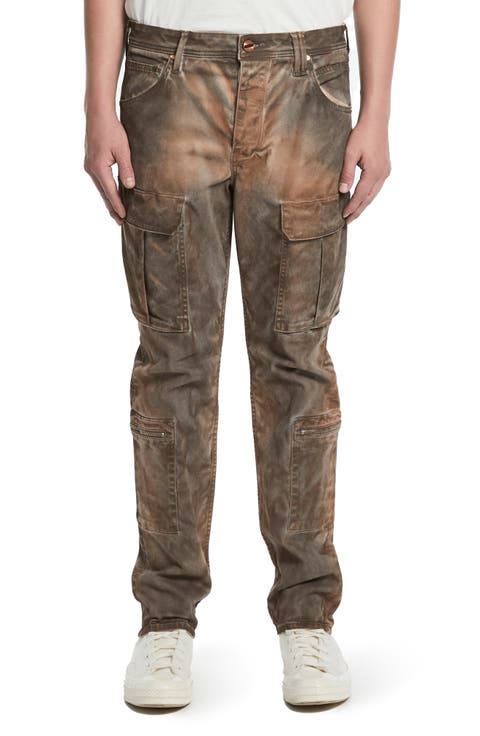 Tapered Stretch Twill Cargo Pants