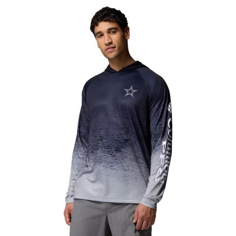 Men's Columbia  Navy Dallas Cowboys Super Terminal Tackle Hoodie