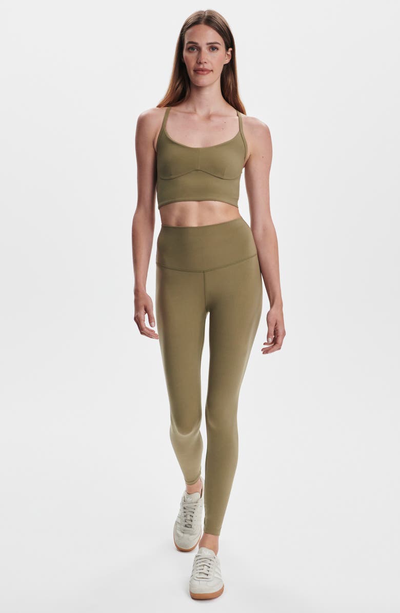 Varley Always Super High Waist Leggings, Alternate, color, Dusky Green
