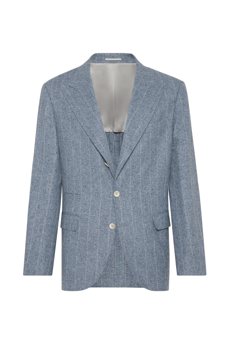 Blazer with large peak lapel, Main, color, Azure