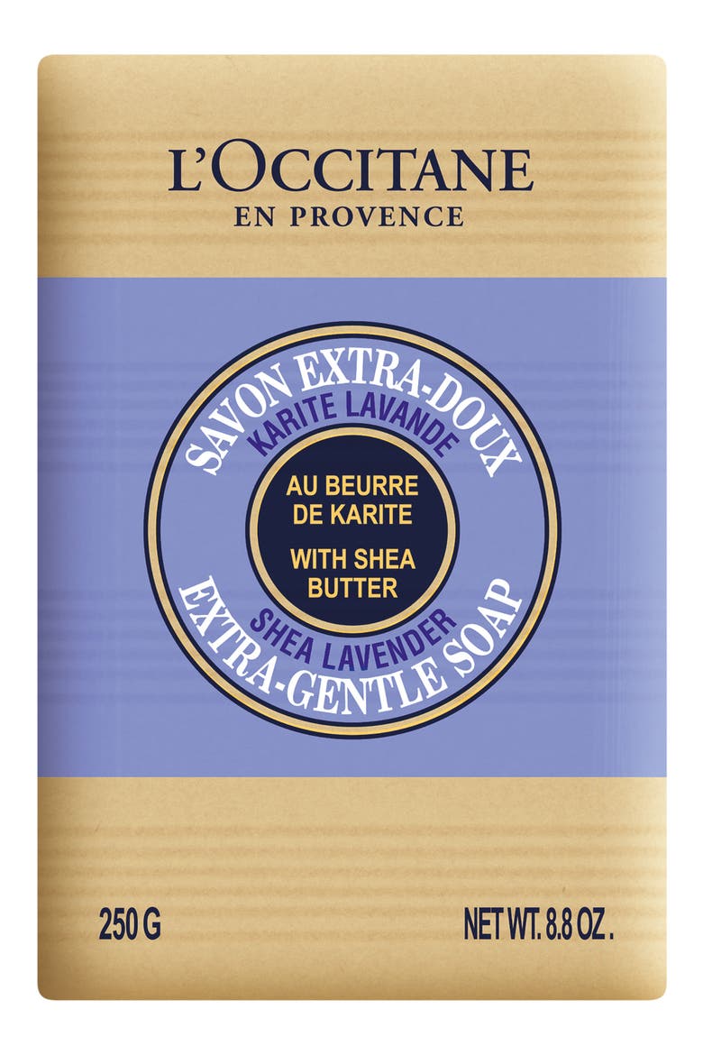 Shea Butter Lavender Extra Gentle Soap, Main, color, PURPLE