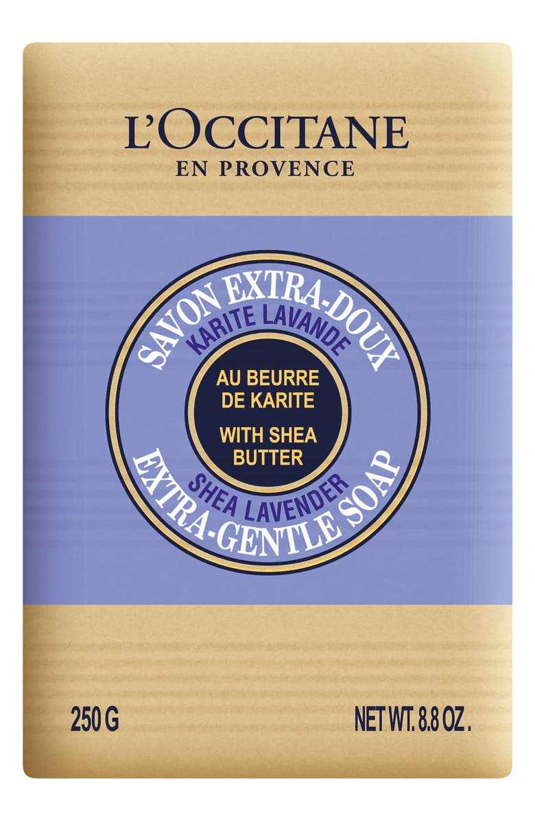 L'Occitane Shea Butter Lavender Extra Gentle Soap, Main, color, Purple