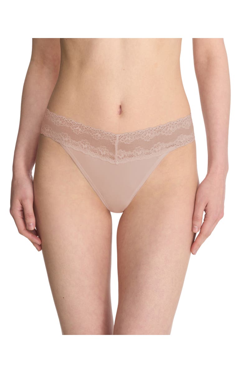 Natori Bliss Perfection One Size Thong and French Cut 2-Pack, Alternate, color, Cafe