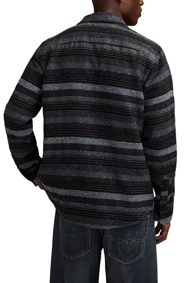 Lucky Brand Snow Heather Flannel Shirt, Alternate, color, Blue Multi