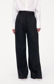 Another Tomorrow Pleated Trouser