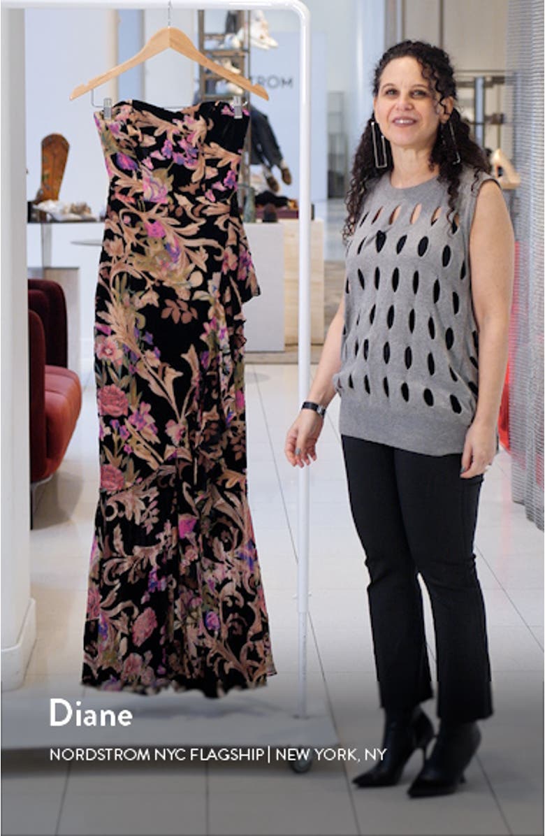 Paris Ruffle Strapless Gown, sales video thumbnail