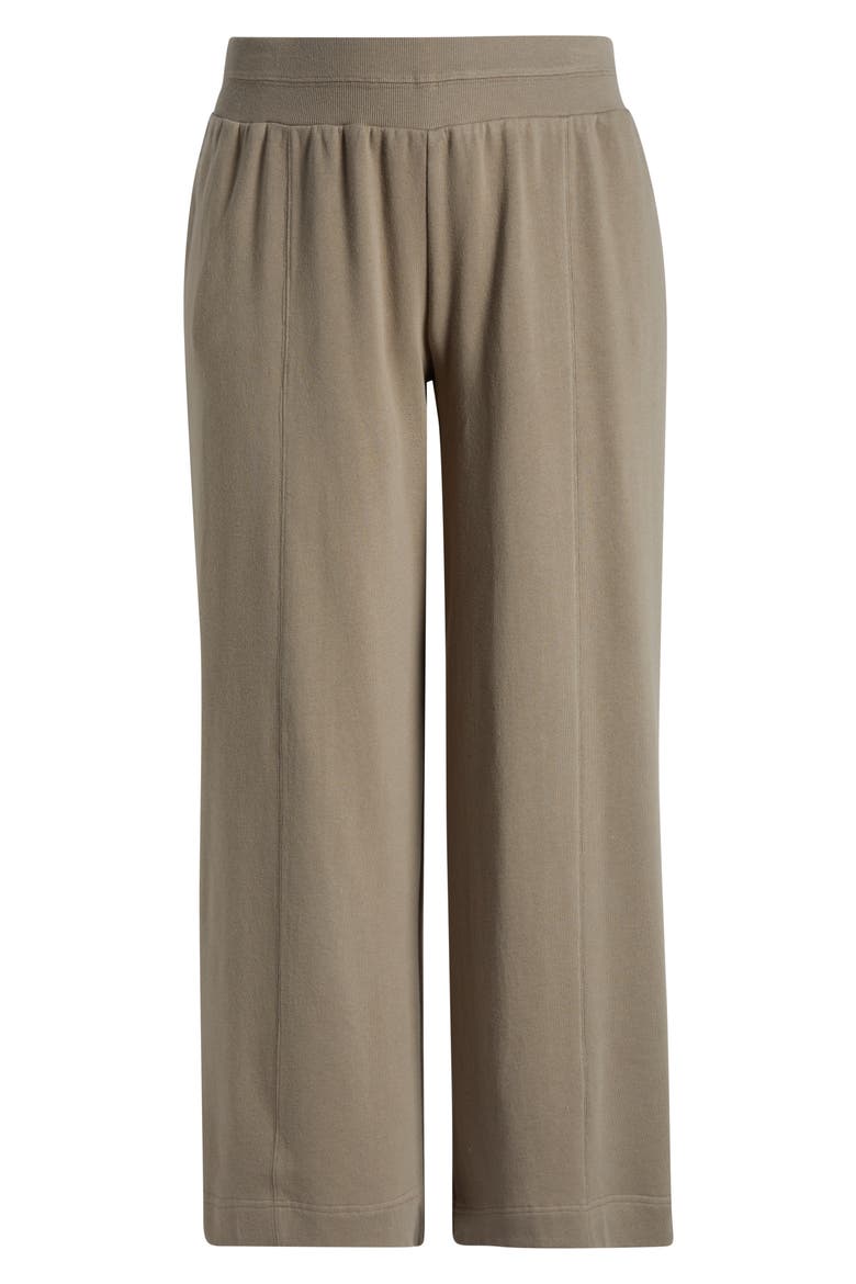 Skyrise Pintuck Palazzo Pants, Alternate, color, POND GREEN