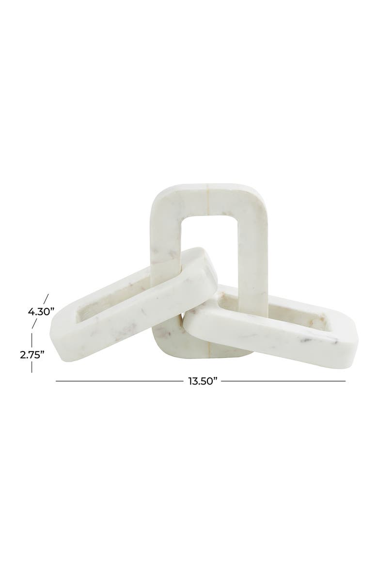 Marble Chain Sculpture, Alternate, color, WHITE