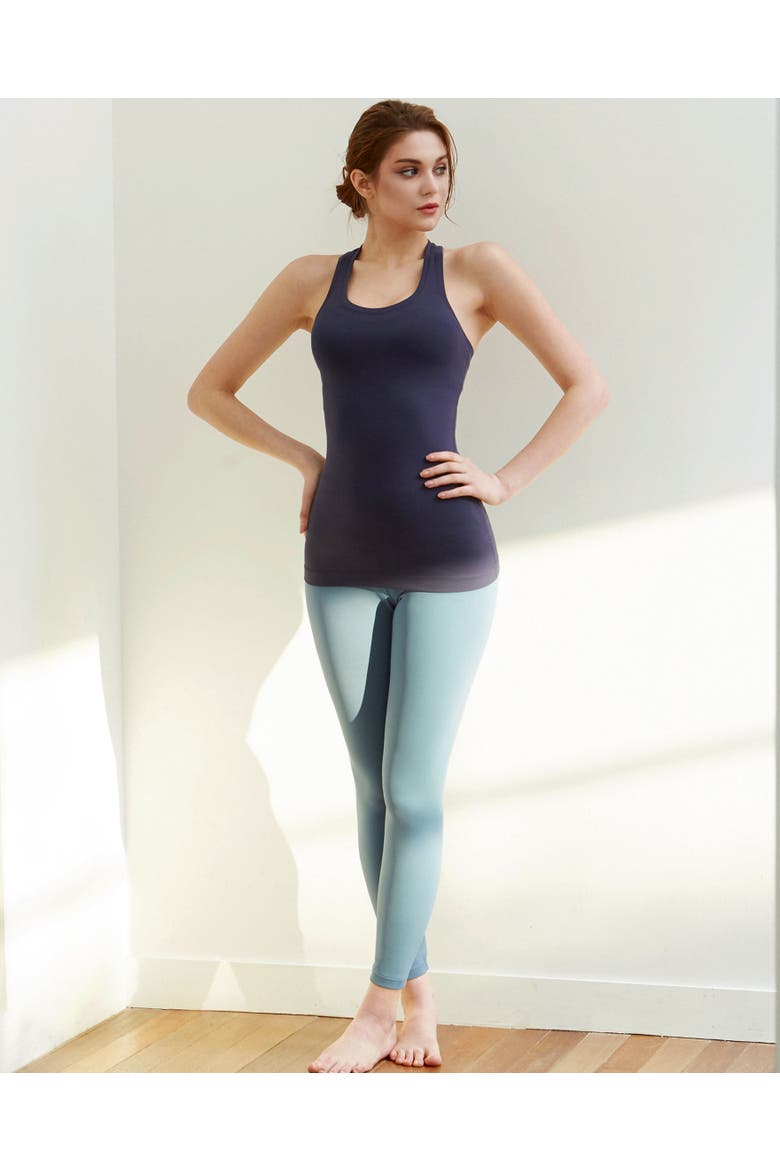 Primer Racerback Yoga Tank, Alternate, color, Light Navy